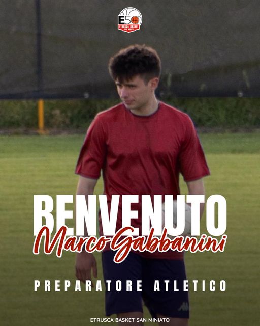 MARCO GABBANINI SARÀ IL PREPARATORE ATLETICO DEI GRUPPI DEL SETTORE GIOVANILE