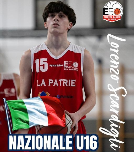 LORENZO SCARDIGLI FRA I CONVOCATI IN NAZIONALE U16