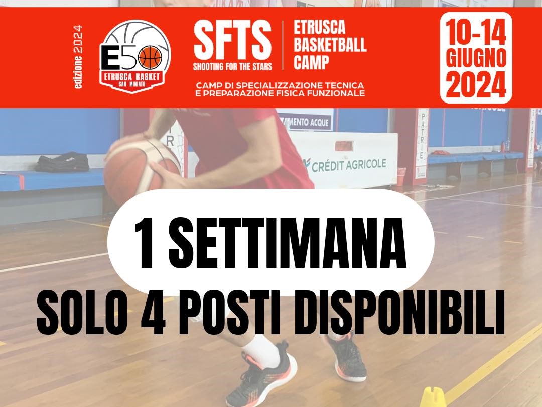 SFTS: ULTIMI 4 POSTI DISPONIBILI!!!