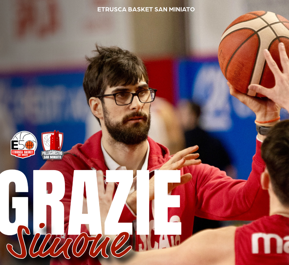 GIUNTO IL MOMENTO DEI SALUTI ANCHE PER COACH SIMONE LATINI