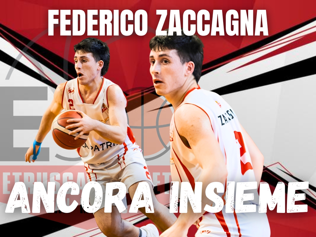 L’ETRUSCA RIPARTE DA FEDERICO ZACCAGNA: È LUI IL PRIMO VOLTO DELLA NUOVA SERIE B INTERREGIONALE