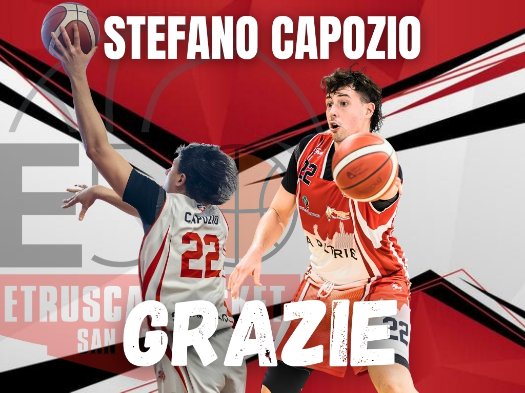 L’ETRUSCA “PERDE” IL SUO PILASTRO: STEFANO CAPOZIO DOPO 11 STAGIONI LASCIA SAN MINIATO