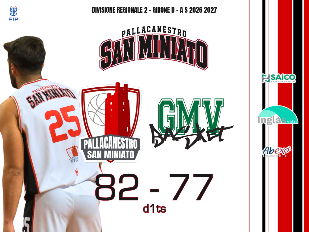 BUONA LA PRIMA A FONTEVIVO PER LA PALLACANESTRO SAN MINIATO
