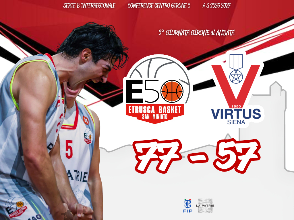 LA PATRIE TRAVOLGE LA VIRTUS SIENA FRA LE MURA AMICHE